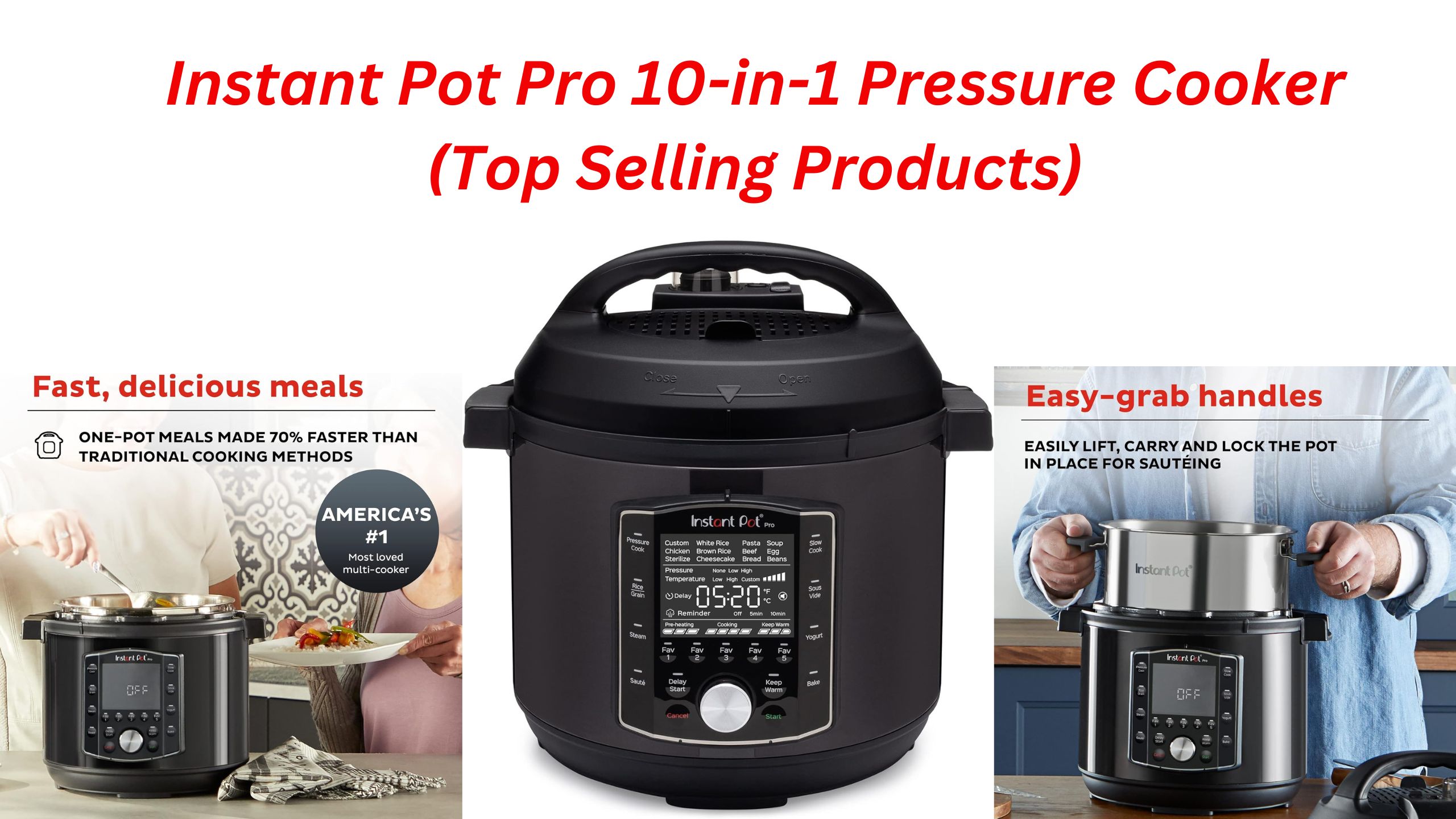 Instant Pot Pro 10-in-1 Pressure Cooker (Top Selling Products)