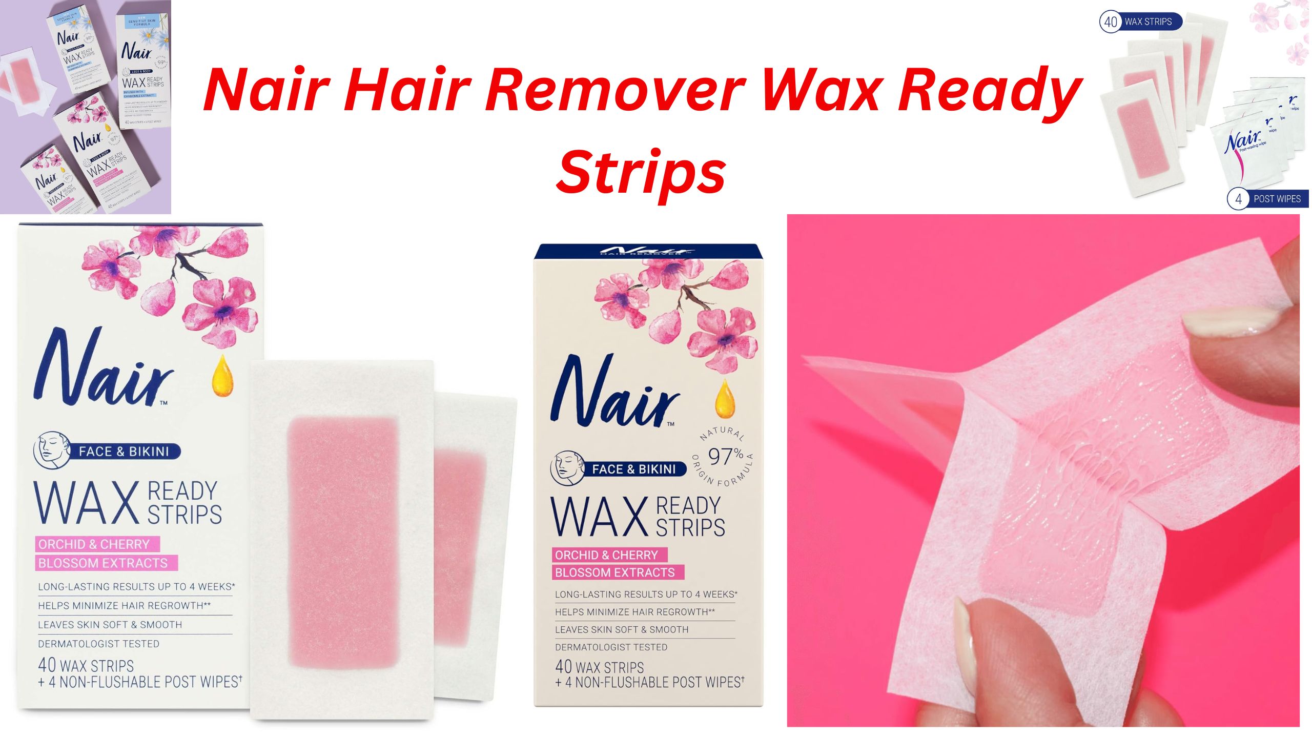 Nair Hair Remover Wax Ready Strips