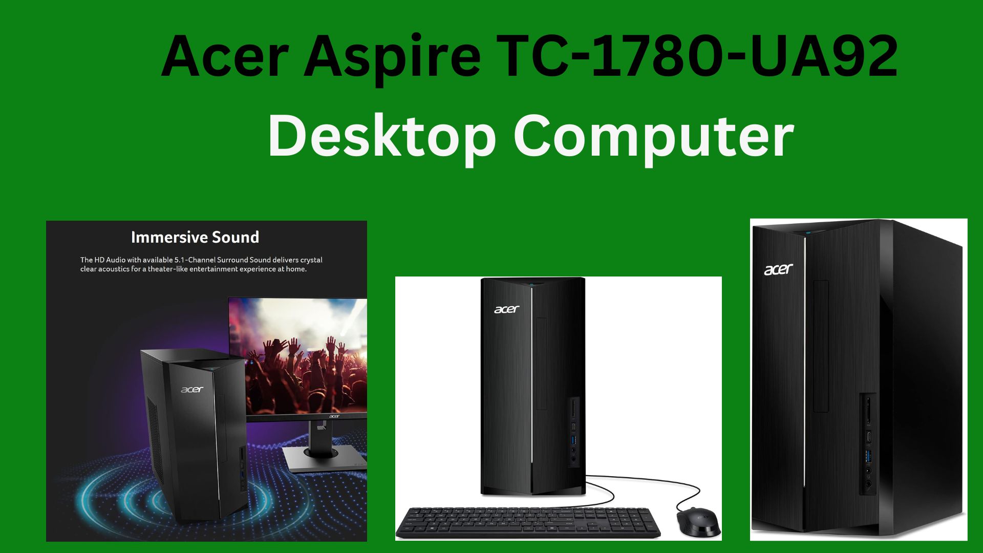 Acer Aspire TC-1780-UA92 Desktop Computer