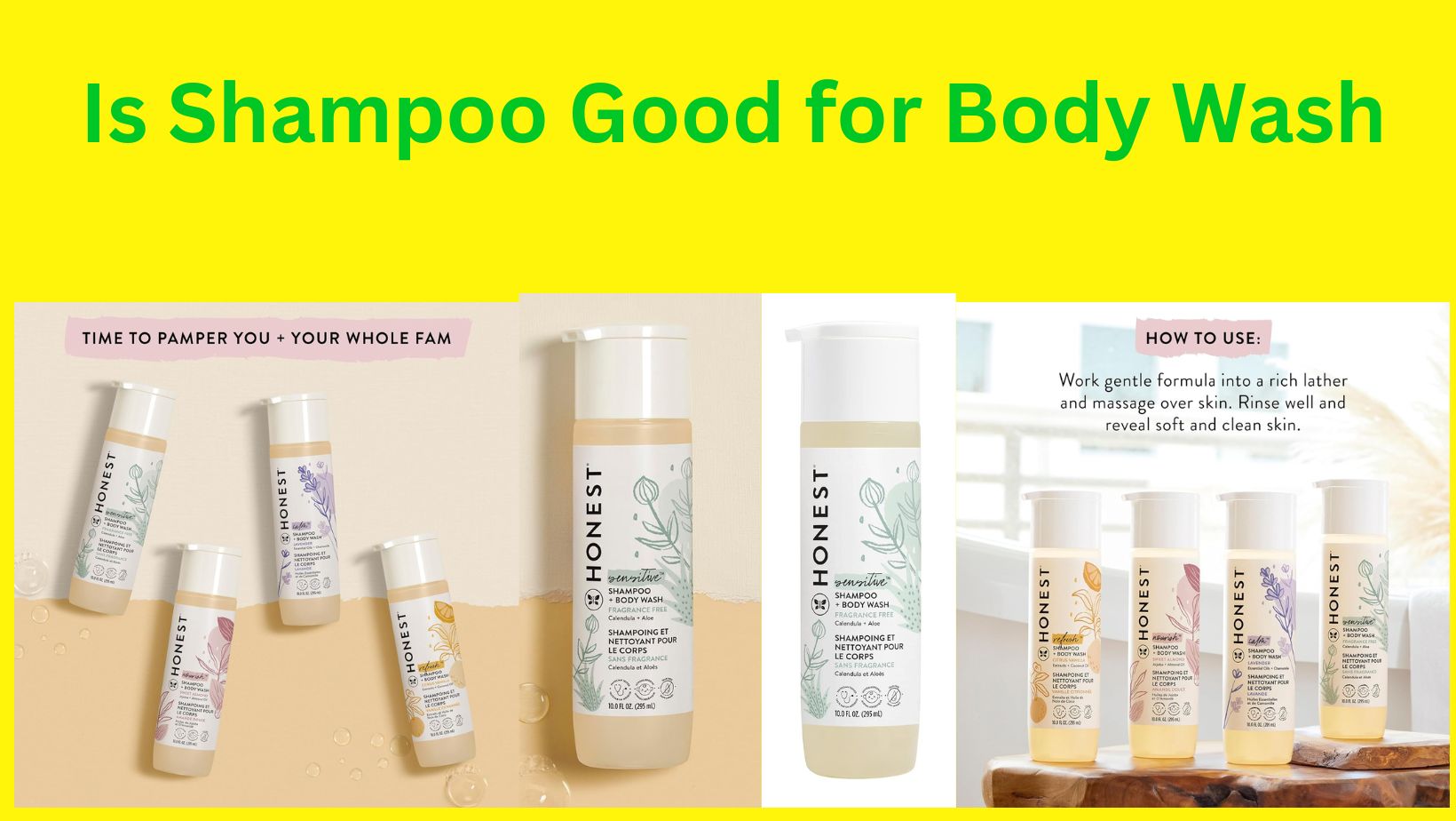 Is Shampoo Good for Body Wash