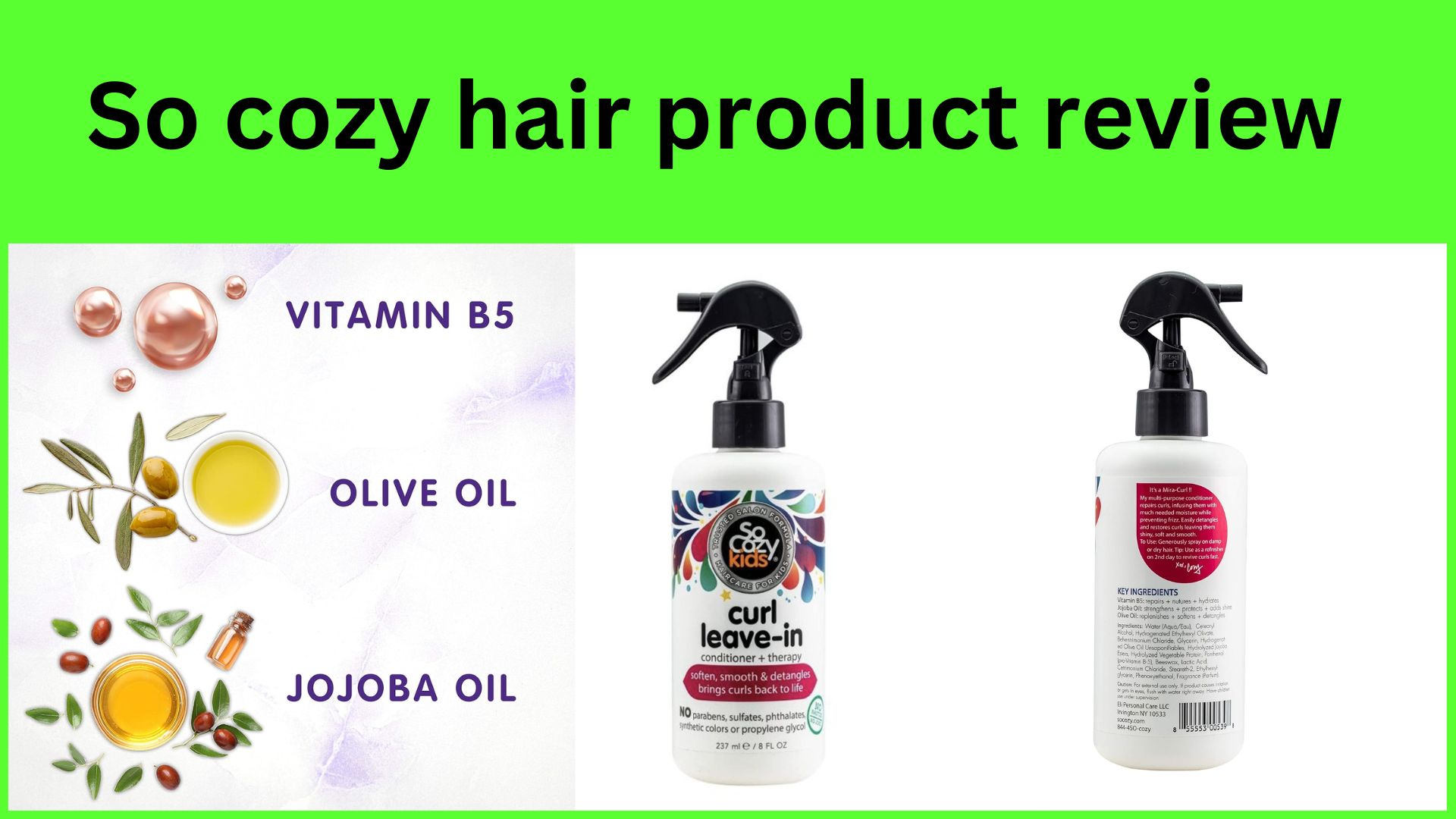So cozy hair product review