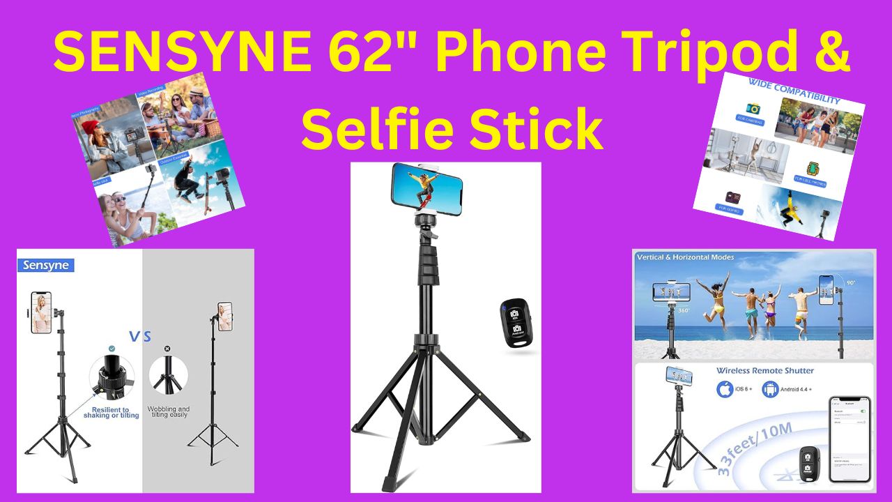 SENSYNE 62 Phone Tripod & Selfie Stick