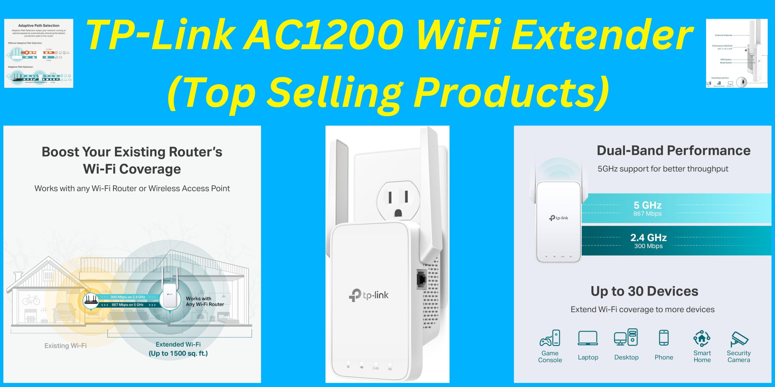 TP-Link AC1200 WiFi Extender (Top Selling Products)