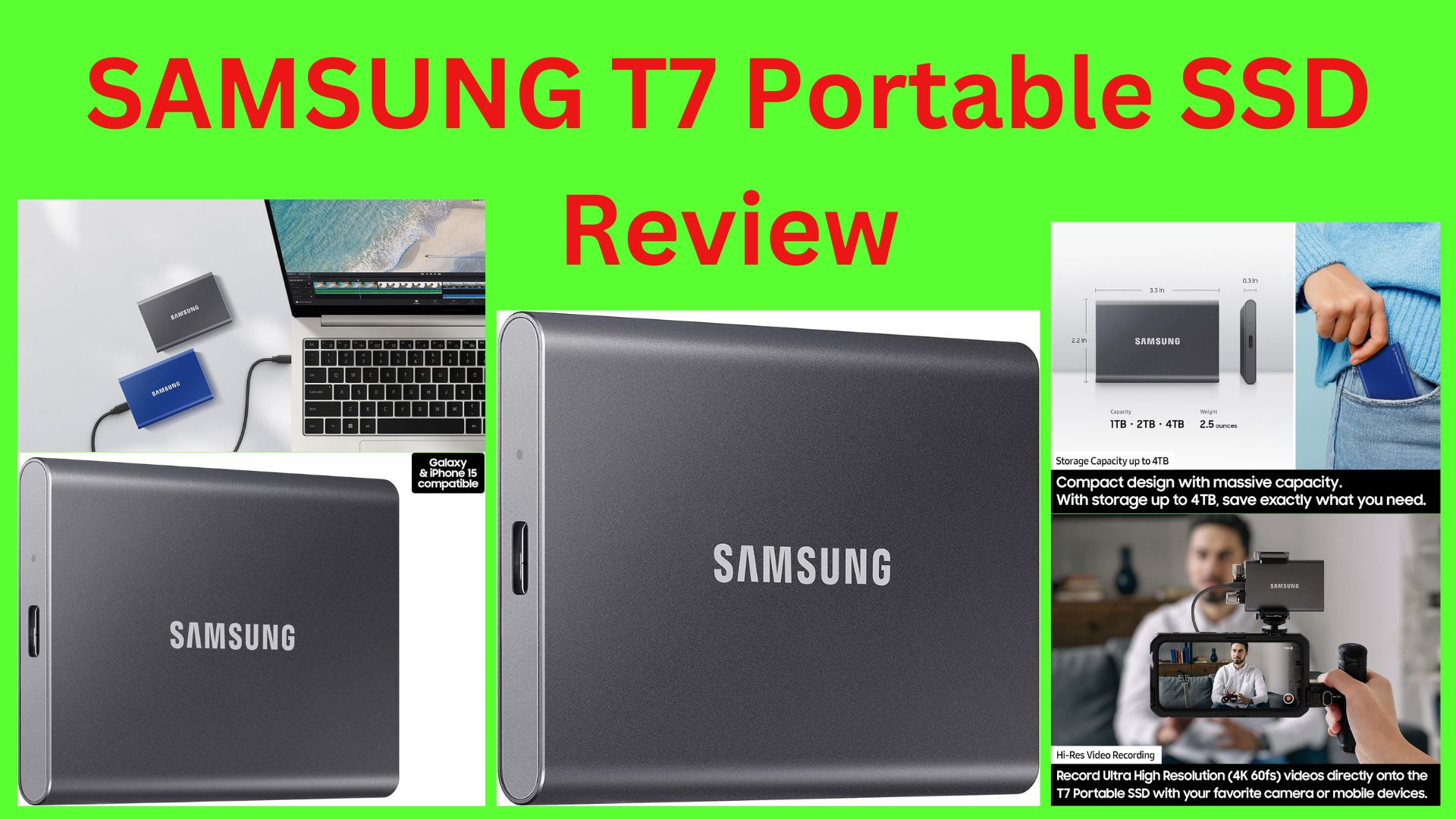 SAMSUNG T7 Portable SSD Review