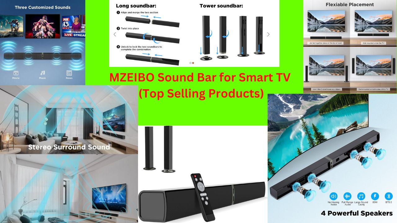 MZEIBO Sound Bar for Smart TV (Top Selling Products)