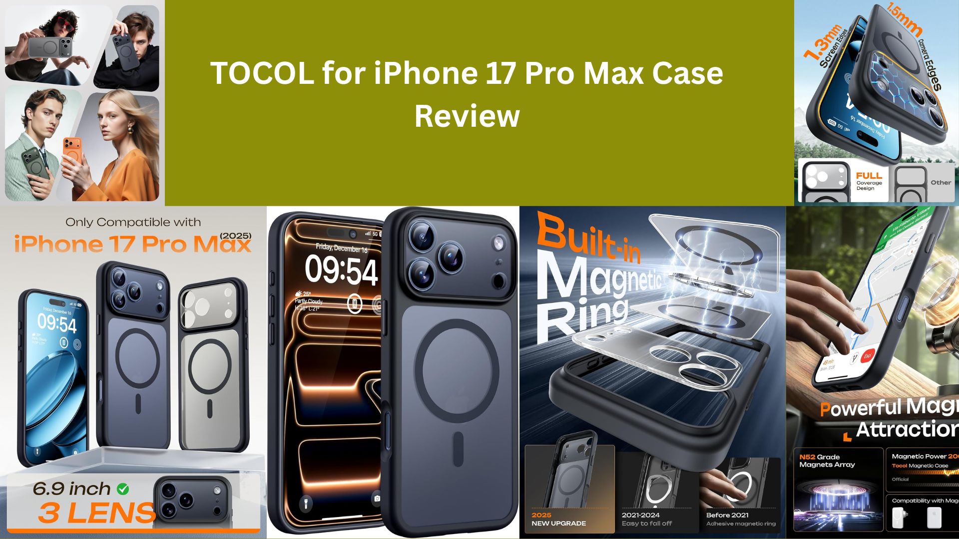 TOCOL for iPhone 17 Pro Max Case Review