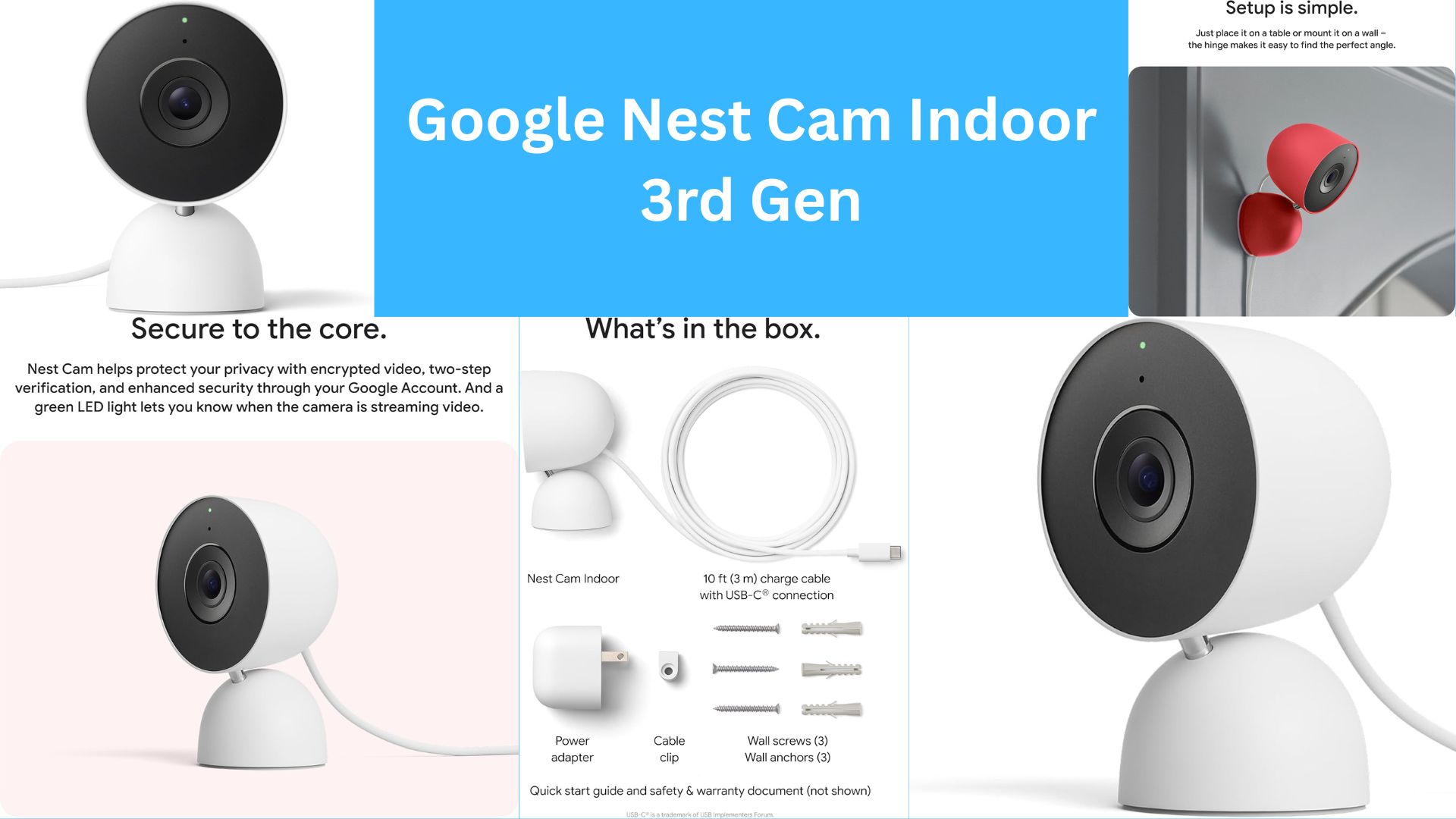 Google Nest Cam Indoor 3rd Gen