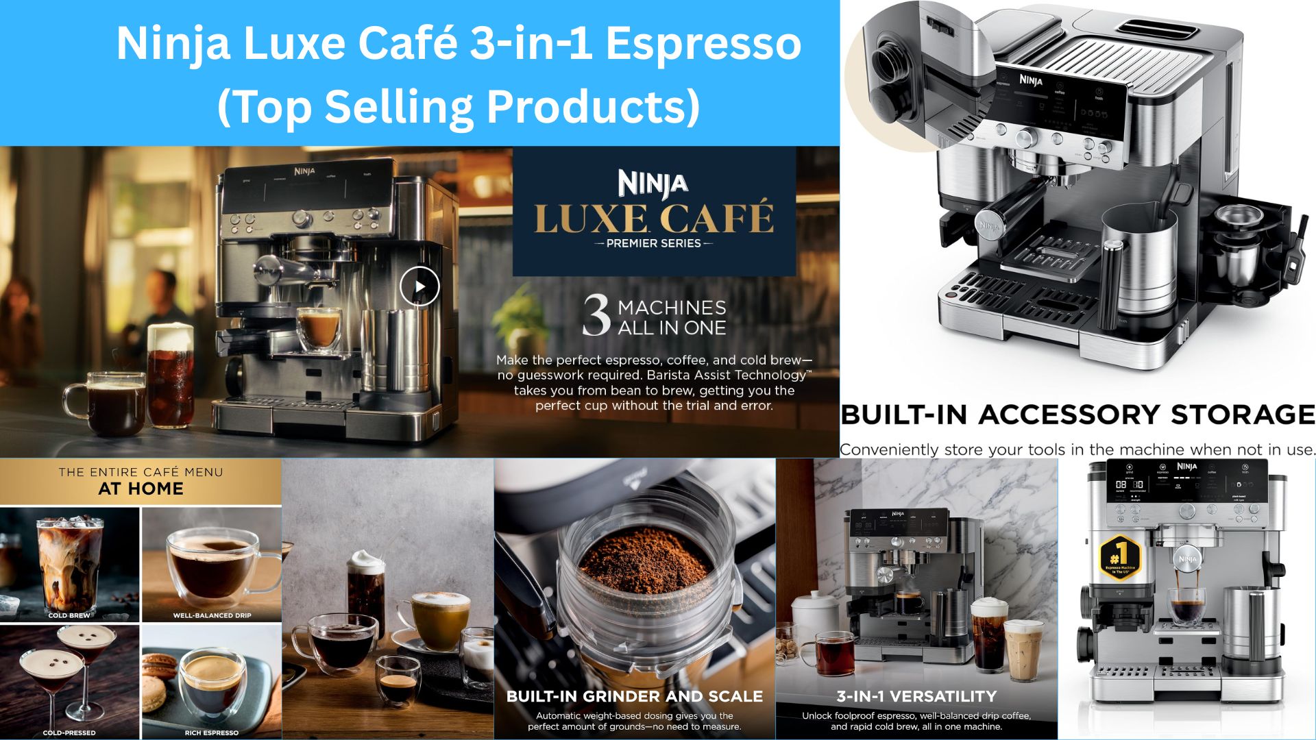 Ninja Luxe Café 3-in-1 Espresso (Top Selling Products)