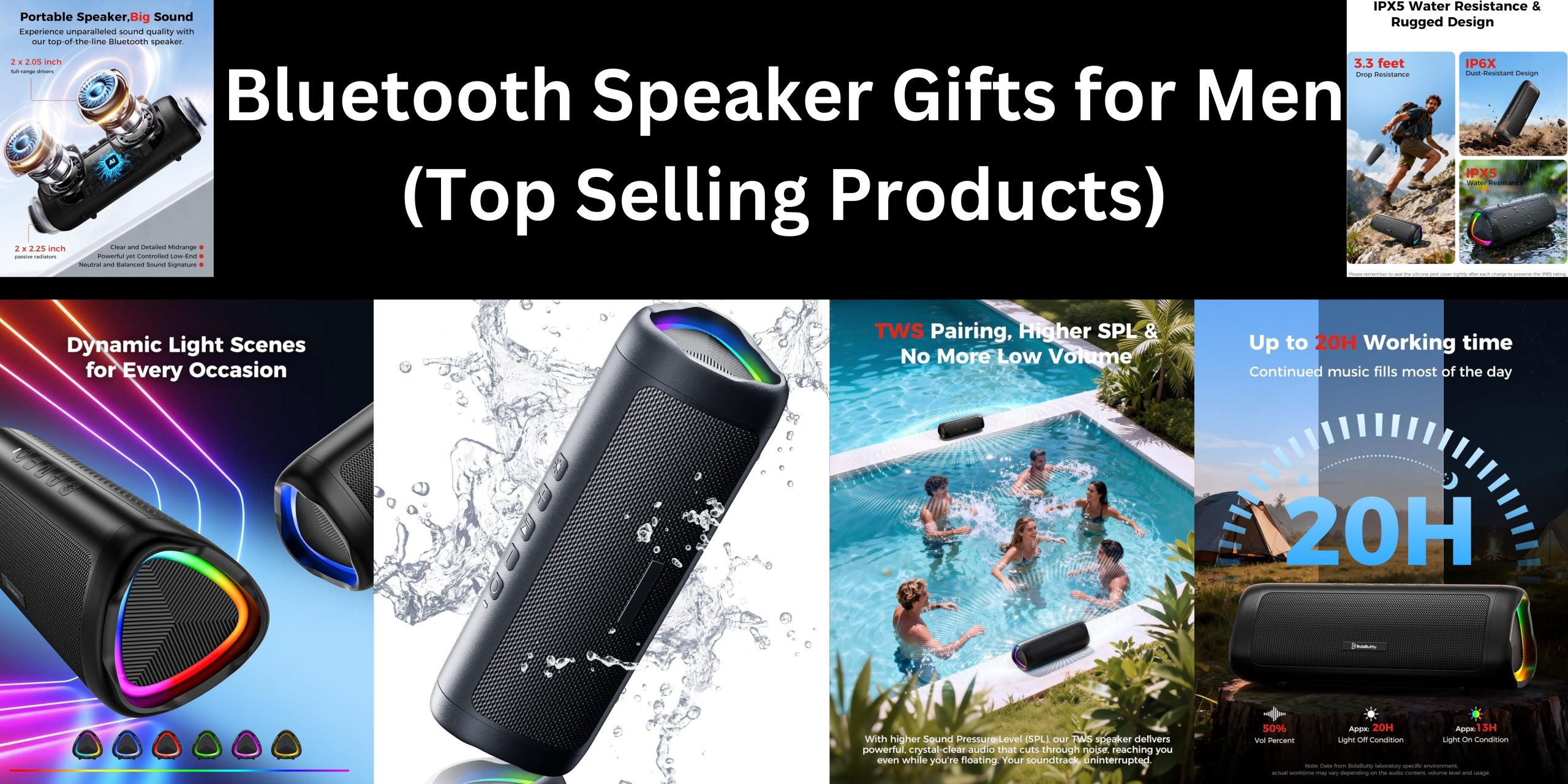 Bluetooth Speaker Gifts for Men (Top Selling Products)