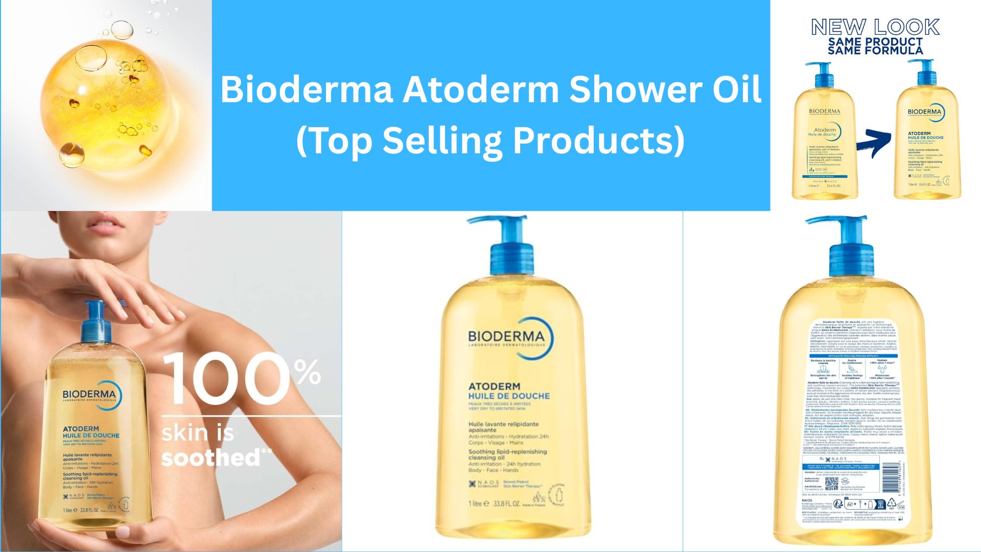 Bioderma Atoderm Shower Oil (Top Selling Products)